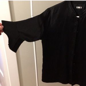 Reformation Silk Top with Bell Sleeves